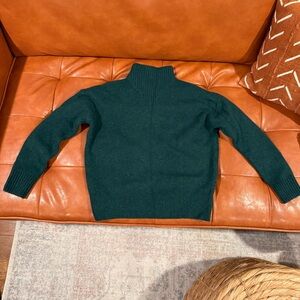 Madewell Forest Green/Deep Teal Wool Sweater
